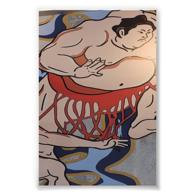 Foto Japanese Sumo Wrestler Art (Frente)