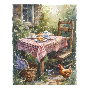 Foto Jardim de Cottage Chá da Manhã Aquarela