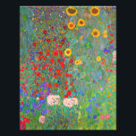 Foto Jardim de Fazenda de Gustav Klimt com girassóis<br><div class="desc">Jardim de Fazenda de Gustav Klimt com bolsa de compra de girassóis.</div>