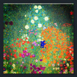 Foto Jardim Flor Gustav Klimt<br><div class="desc">Impressão de fotografia com a pintura a óleo do Jardim Flor de Gustav Klimt (1906). Um belo jardim de flores roxas, vermelhas, brancas, azuis e laranja. Um presente de excelente para fãs de Arte Nouveau e de Arte Austríaca.</div>
