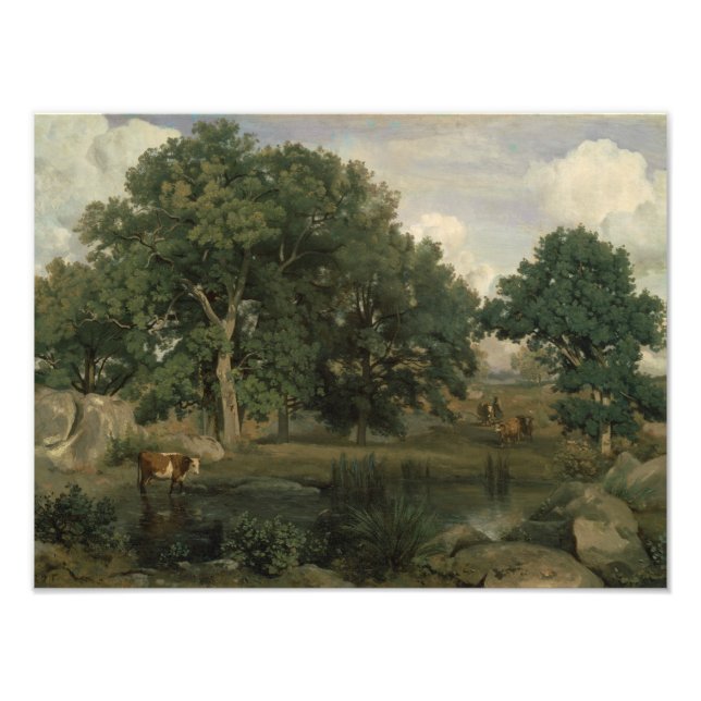 Foto Jean-Baptiste-Camille Corot - Floresta (Frente)