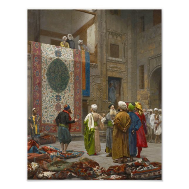 Foto Jean Leon Gerome "The Carpet Merchant in Cairo" (Frente)