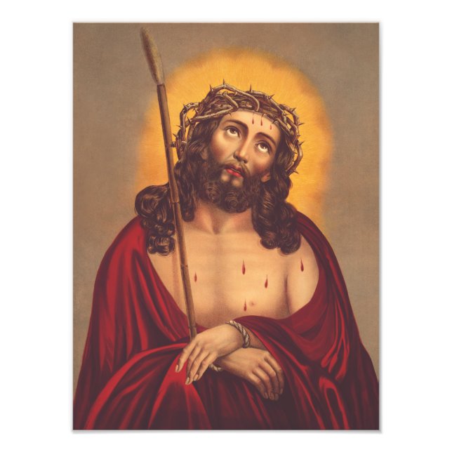 Foto Jesus Coroado de Espinhos Arte Dolorosa (Frente)