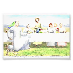 Foto Jesus e Maria no Casamento de Caná