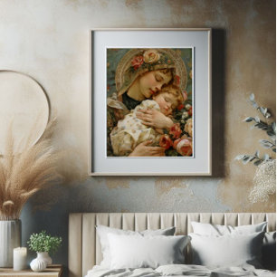 Foto Jesus e Santa Mary Impressionismo