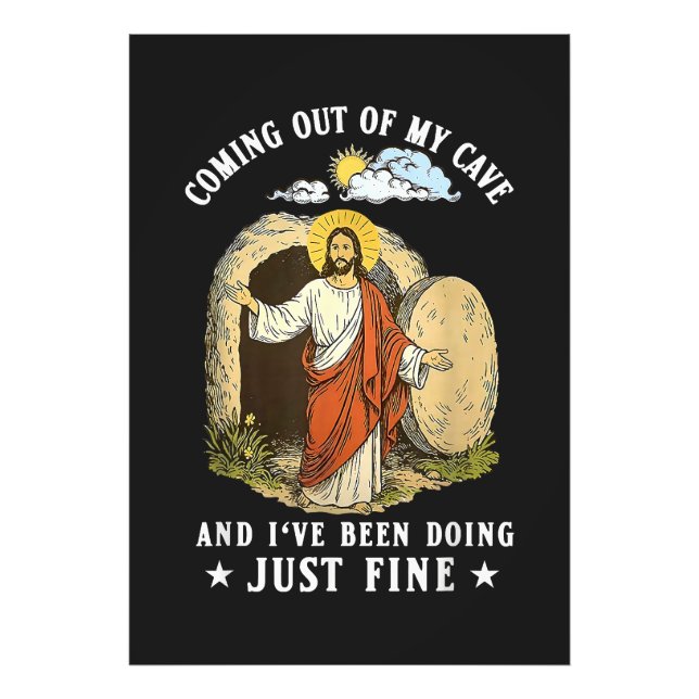 Foto Jesus Saindo da Minha Caverna  (Frente)
