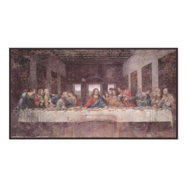 Foto Jesus "Yeshua" O Último Jantar, Leonardo da Vinci (Frente)