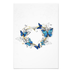 Foto Jewelry Heart with Butterflies Morpho