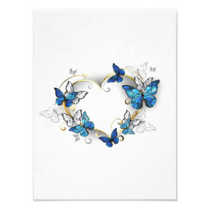 Foto Jewelry Heart with Butterflies Morpho