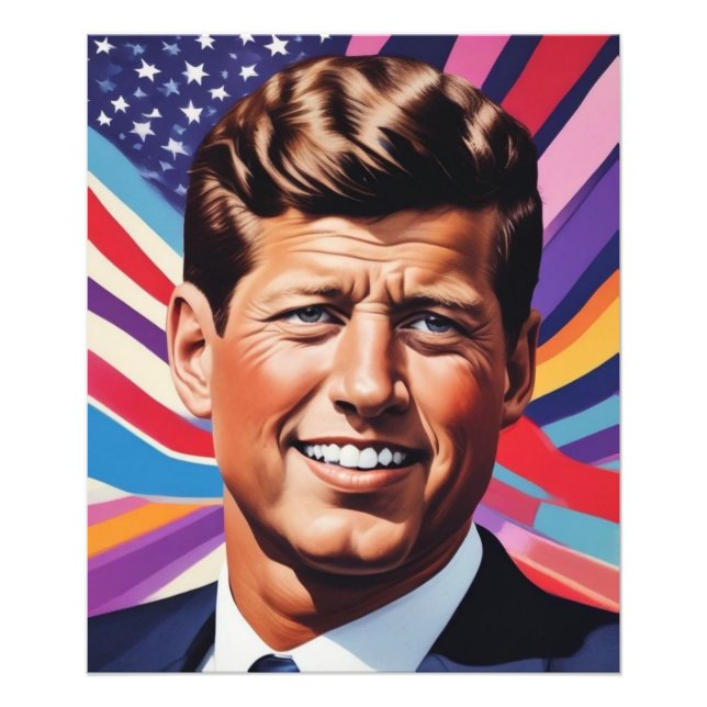 Foto JFK John F. Kennedy Inspiração Motivacional (Frente)