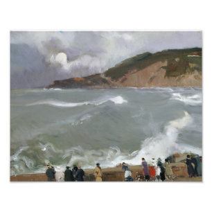 Foto Joaquin Sorolla - quebra-mar, San Sebastian