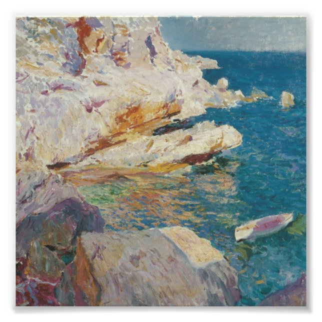Foto Joaquin Sorolla Y Bastida - Rochas Em Javea. (Frente)