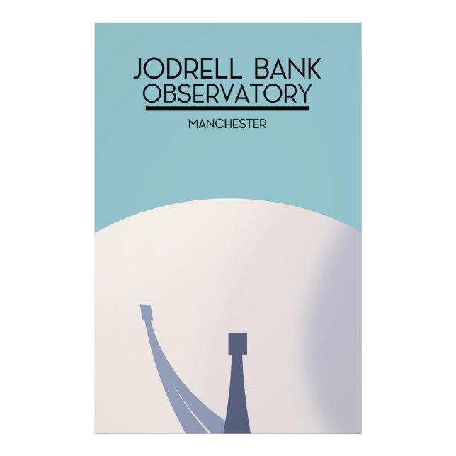 Foto Jodrell Bank Observatory Space Art. (Frente)
