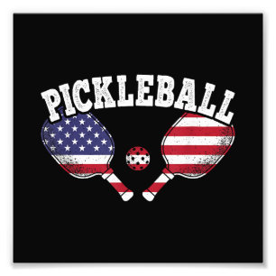 Foto Jogador de Pickleball da Bandeira dos EUA Amor por