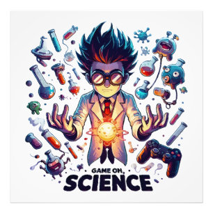 Foto Jogo de Concoção Química Ligado, Tema Ciência