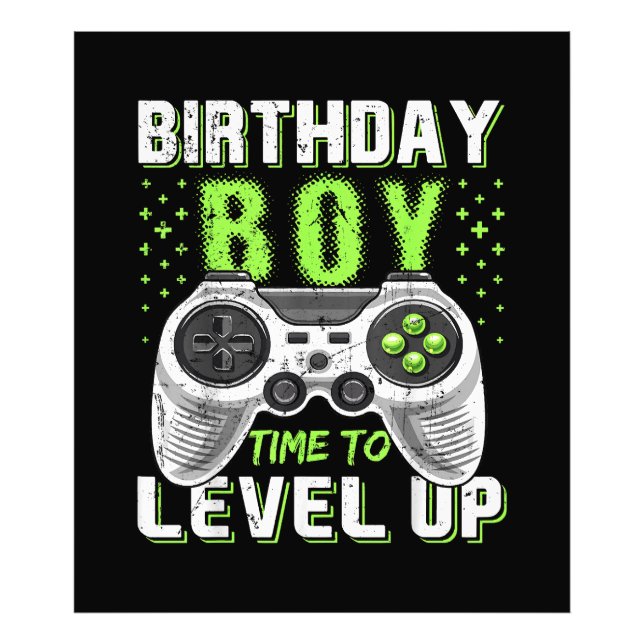 Foto Jogo de Vídeo do Birthday Boy Level Up (Frente)