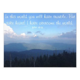 Foto John 16:33 - Poster de citação inspiracional