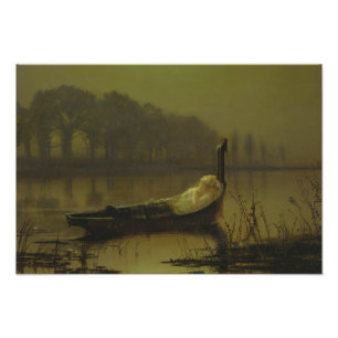 Foto John Atkinson Grimshaw - A Senhora de Shalott