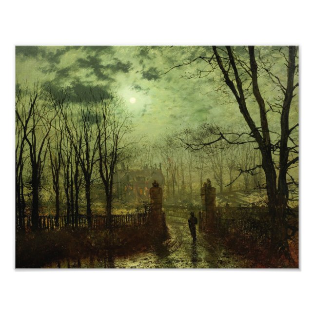 Foto John Atkinson Grimshaw - Na Porta Do Parque (Frente)