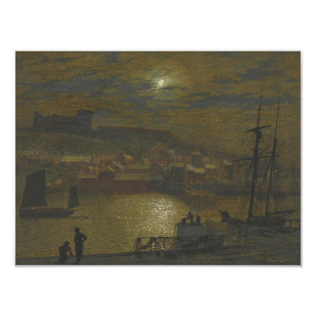 Foto John Atkinson Grimshaw - Whitby do Scotch Head (Frente)