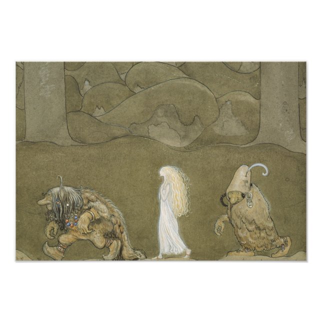 Foto John Bauer - A Princesa e os Troll (Frente)