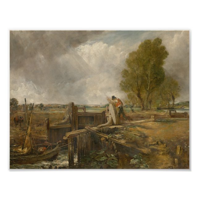 Foto John Constable - Estudo de um barco que passa por  (Frente)