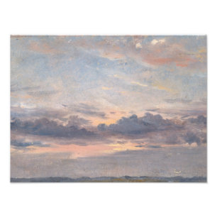 Foto John Constable - um estudo da nuvem, por do sol