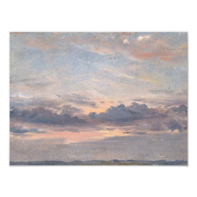 Foto John Constable - Um estudo sobre nuvem, Sunset (Frente)
