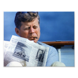 Foto John F. Kennedy Fumando