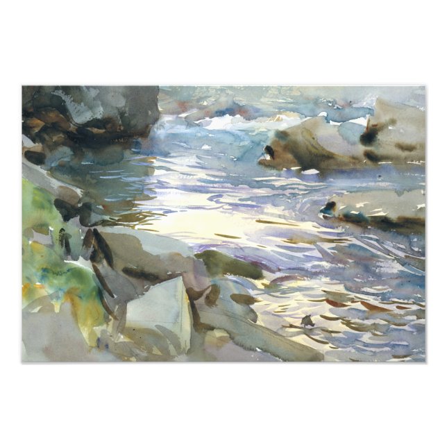 Foto John Singer Sargent - Stream e Rocks (Frente)