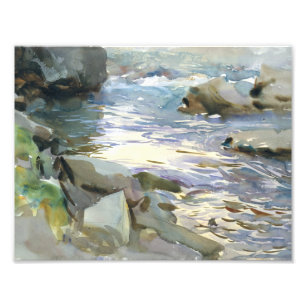 Foto John Singer Sargent - Stream e Rocks