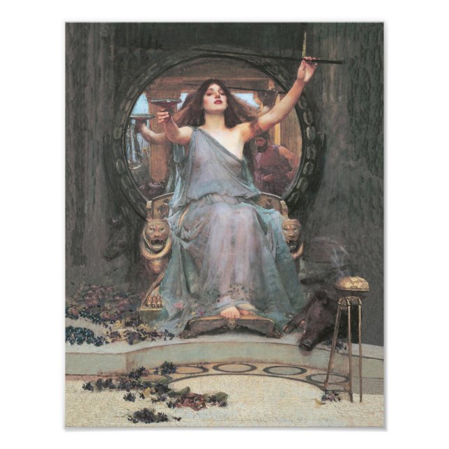 Foto John William Waterhouse "Circle Offering the Cup" (Frente)