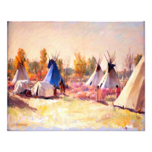 Foto Joseph Henry Sharp O Poster De Tepee Azul