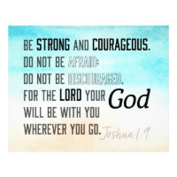 Joshua forte e corajoso 1:9 Bíblia Verso
