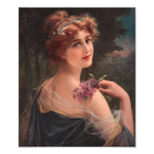 Foto Jovem Mulher com Prima de Lilac por Emile Vernon