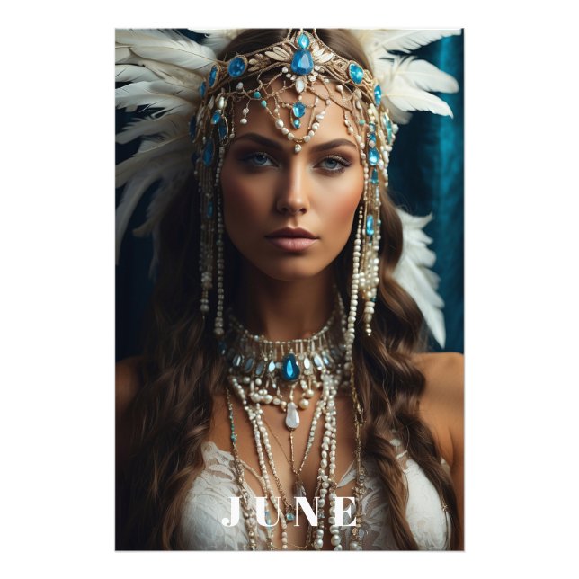 Foto *~ JUNE Boho Headdress PEARLS AP53 (Frente)