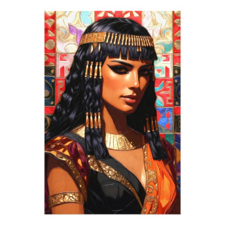 Foto Junge Königin Cleopatra Farbige Porträtkunst