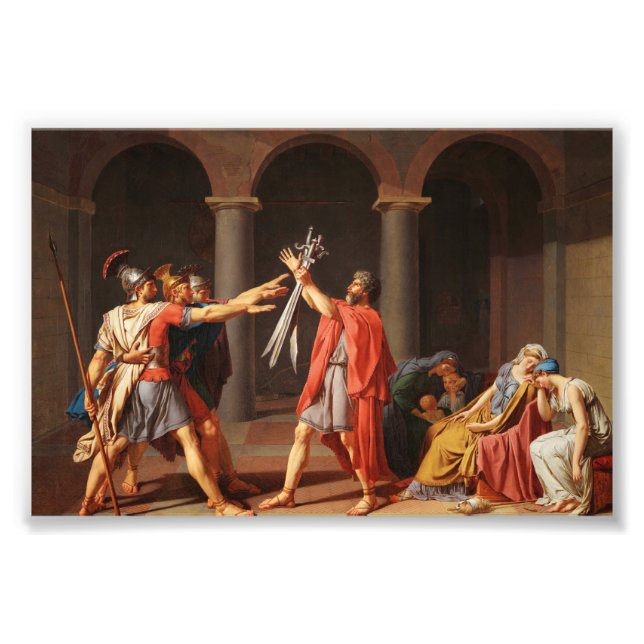 Foto Juramento do Horácio por Jacques-Louis David (Frente)