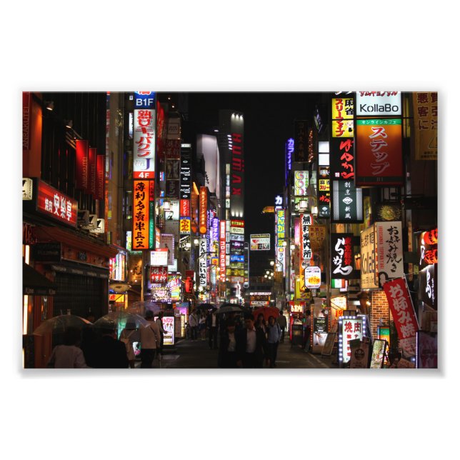 Foto Kabukichō Tokyo Neons por Noite, Japão (Frente)
