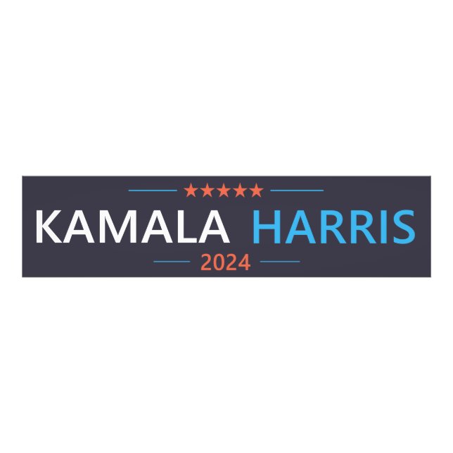 Foto Kamala Harris 2024 para o Presidente (Frente)
