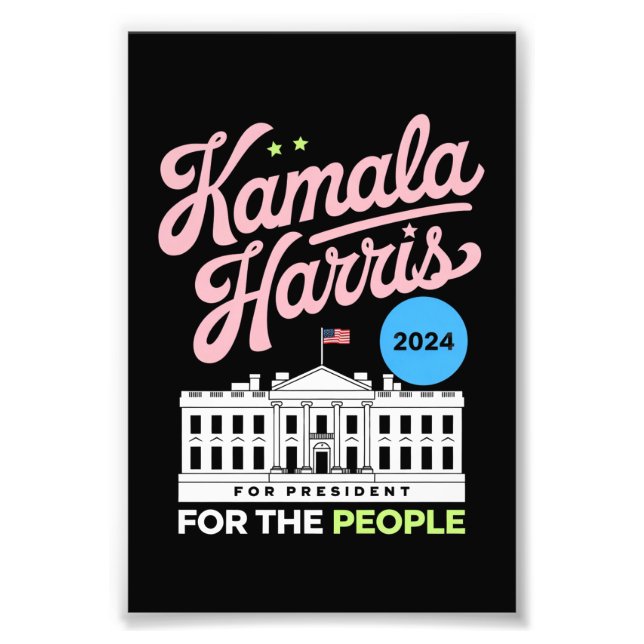 Foto Kamala Harris 2024 Social-Democrata Vote Blue (Frente)