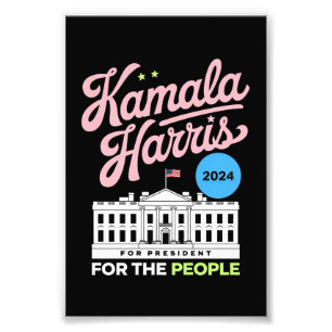 Foto Kamala Harris 2024 Voto Social Democrata Azul