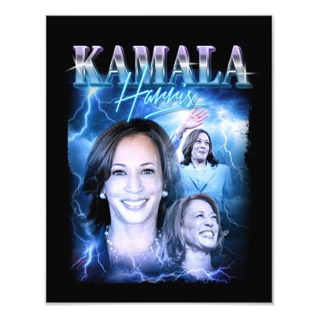 Foto Kamala Harris Estilo Retroativo dos anos 90 (Frente)