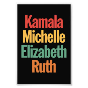 Foto Kamala Michelle Elizabeth Ruth Feminista Política