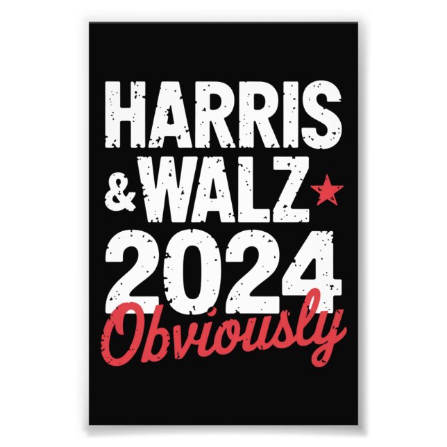 Foto Kamala Walz Obviamente 2024 Harris Waltz 2024 (Frente)