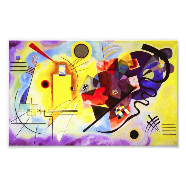 Foto Kandinsky - Amarelo - Impressão (Frente)