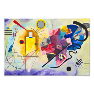 Foto Kandinsky amarelo-vermelho-azul