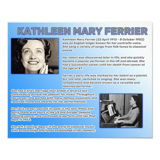 Foto Kathleen Mary Ferrier (Frente)