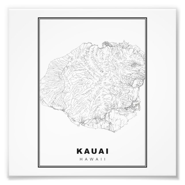 Foto Kauai Map (Frente)