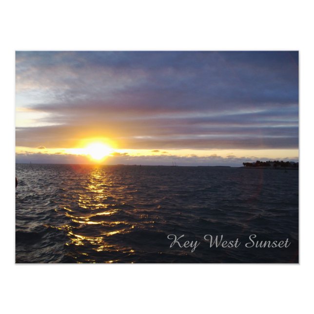 Foto Key West Florida Sunset Photo Poster (Frente)
